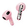 Streetz T150 TWS Bluetooth In-Ear Earbuds m/Case (4 timer) Klar/Pink