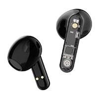 Streetz T150 TWS Bluetooth In-Ear Earbuds m/Case (4 timer) Klar/Sort