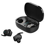 Streetz T220 TWS In-Ear Bluetotoh Earbuds m/Case (4 timer) Sort