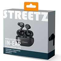 Streetz TWS Bluetooth In-Ear Earbuds (6 timer)