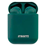 Streetz TWS In-Ear Bluetooth Earbuds m/Case (4 timer) Grøn