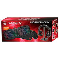 Subsonic Raiden Pro Gaming St (Tastatur/Mus/Headset/Holder/Mtte)