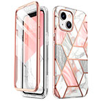 Supcase Cosmo iPhone 14 Plus Cover (Front/Back) Pink Marble
