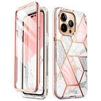 Supcase Cosmo iPhone 14 Pro Max Cover (Front/Back) Pink Marble