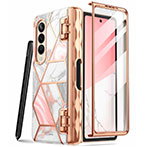 Supcase Cosmo Samsung Galaxy Z Fold 4 Cover m/Pen (Front/Back) Marble