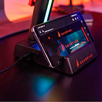 Surefire Vinson N1 Dual Gaming Headset Stander m/RGB - Sort