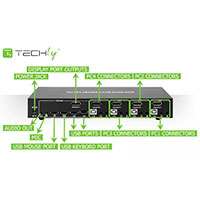 Techly 101935 KVM Switch DisplayPort m/USB (4K/30Hz)