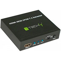 Techly HDMI Lyd Extractor 4K (HDMI/3,5mm/Optisk)