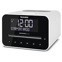 Technisat DigitRadio 52 Clockradio Vkkeur m/DAB+/FM Radio (Bluetooth/CD) Hvid