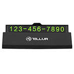 Tellur Basic Telefonnummerkort - 1 telefonnummer (Sort)