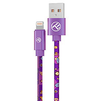 Tellur Graffiti Lightning Kabel - 1m (USB-A/Lightning) Lila