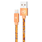 Tellur Graffiti Lightning Kabel - 1m (USB-A/Lightning) Orange