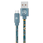 Tellur Graffiti USB-C Kabel - 1m (USB-A/USB-C) Bl