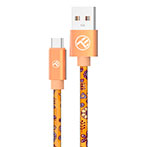 Tellur Graffiti USB-C Kabel - 1m (USB-A/USB-C) Orange