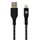 Tellur Green Lightning Kabel - 1m (USB-A/Lightning) Sort