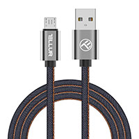 Tellur MicroUSB Kabel - 1m (USB-A/MicroUSB) Denim