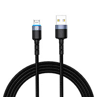 Tellur Nylon MicroUSB Kabel - 1m (USB-A/MicroUSB) Slv