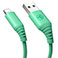 Tellur Silicone Lightning Kabel - 1m (USB-A/Lightning) Grn