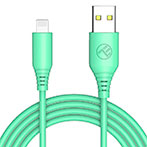 Tellur Silicone Lightning Kabel - 1m (USB-A/Lightning) Gr