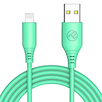 Tellur Silicone Lightning Kabel - 1m (USB-A/Lightning) Grn