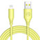 Tellur Silicone Lightning Kabel - 1m (USB-A/Lightning) Gul