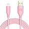 Tellur Silicone Lightning Kabel - 1m (USB-A/Lightning) Pink