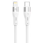 Tellur Silicone Lightning Kabel - 1m (USB-C/Lightning) Hvid