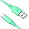 Tellur Silicone USB-C Kabel - 1m (USB-A/USB-C) Grn