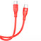 Tellur Silicone USB-C Kabel - 1m (USB-C/USB-C) Rd