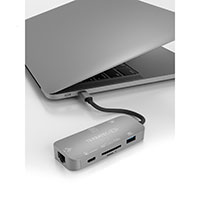 Terratec C8 USB-C Adapter (USB-A/USB-C/HDMI/RJ45/Kortlser)