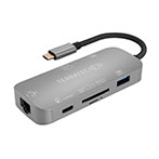 Terratec C8 USB-C Adapter (USB-A/USB-C/HDMI/RJ45/Kortlæser)