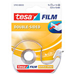 Tesa Dobbeltklæbende Tape m/Dispenser (7,5m x 12mm)