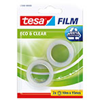 Tesa Eco Clear Tape (10m x 15mm) Klar - 2-Pack