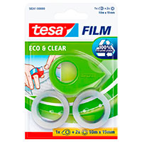 Tesa FILM Tapedispenser m/2x tape 19mm - 10 meter (Eco)