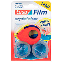 Tesa FILM Tapedispenser m/2x tape 19mm - 10 meter (Klar)