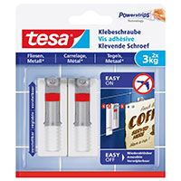 Tesa Justerbar klbeskrue til fliser og metal (3 kg) 2-Pack