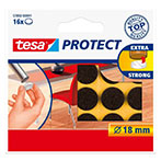 Tesa Protect Filtpuder mod ridser (18mm) Brun - 16-Pack