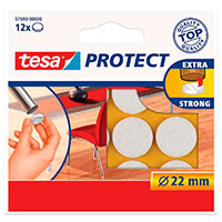 Tesa Protect Filtpuder mod ridser (22mm) Hvid - 12-Pack