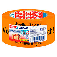 Tesa SIGNAL Advarselstape 50mm - 66 meter - Orange