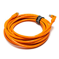 Tether Tools TetherPro USB-C Kabel m/Hjre Vinkel - 4,6m (USB-C/USB-C) Orange