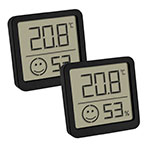 TFA Comfort Digitalt Thermo Hygrometer St (Temperatur/Luftfugtighed) Sort - 2pk