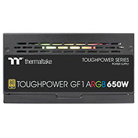 Thermaltake Toughpower GF1 ATX Strmforsyning m/RGB 80+ Gold (650W)