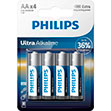 Philips batterier (4 stk.)