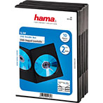 Tomme DVD dobbelt slim covers (10-Pack) Hama - Sort