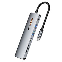 Toocki 7-i-1 USB-C Dock (USB-C/HDMI/SD/USB3.0)