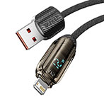 Toocki Lightning Kabel 12W - 1m (USB-A/Lightning) Sort