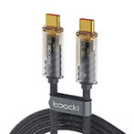 Toocki PD USB-C Kabel 60W - 1m (USB-C/USB-C) Grå