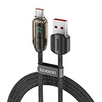 Toocki USB-C Kabel 66W - 1m (USB-A/USB-C) Sort