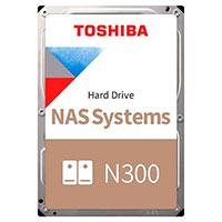 Toshiba 8TB N300 HDWG480UZSVA NAS Gold HDD - 7200RPM - 3,5tm