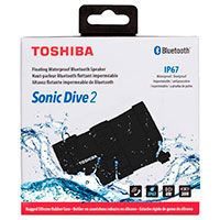 Toshiba Sonic Dive 2 TY-WSP100 Bluetooth Højtaler (Vandtæt og Flydende) Sort